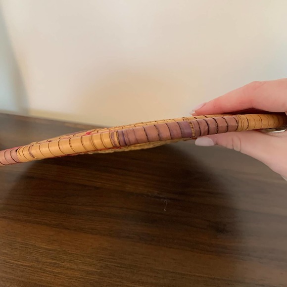 Woven Seagrass Coiled Wall Trivet Basket Boho - Picture 6 of 8